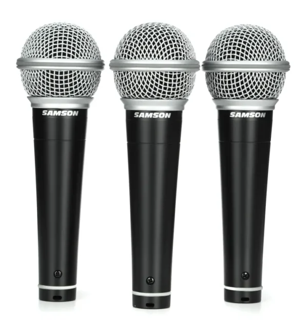 Samson R21 Cardioid Dynamic Vocal Microphone - 3-pack