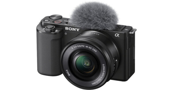 Sony Alpha ZV-E10 - APS-C Interchangeable Lens Mirrorless Vlog Camera Kit - Black